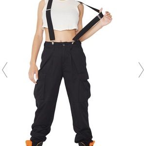 Dolls Kill Poster Girl Black Cargo Pants